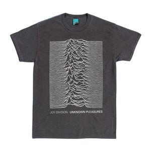 Joy Division Unisex Adult Unknown Pleasures T-Shirt / Black/Charcoal